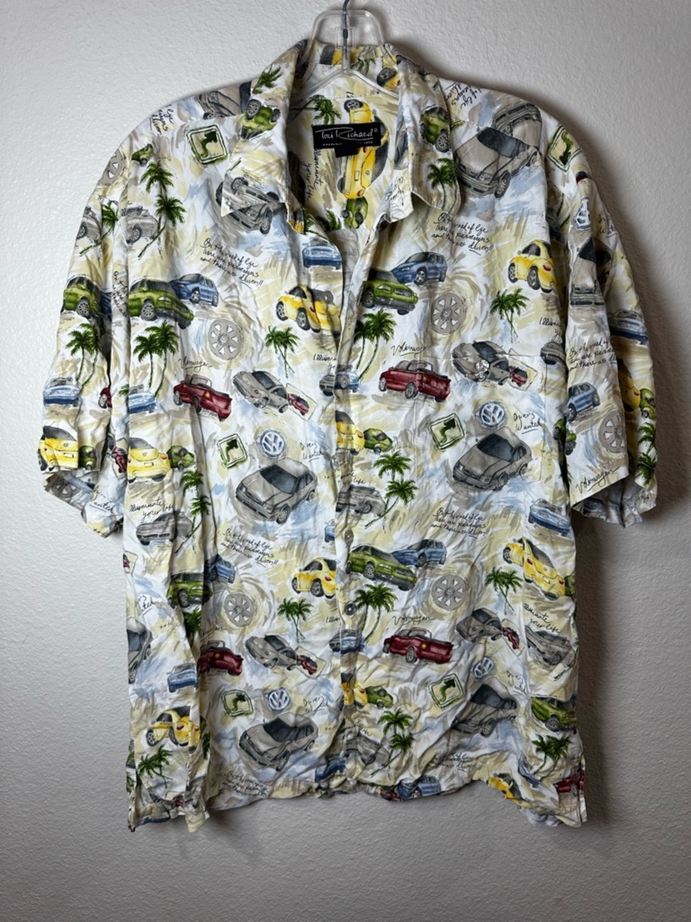 Vintage  VW Hawaiin Tori Richard‎  Short-Sleeve Shirt size L